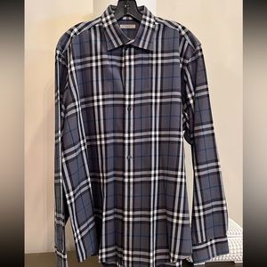 Burberry men button down shirt size XXL